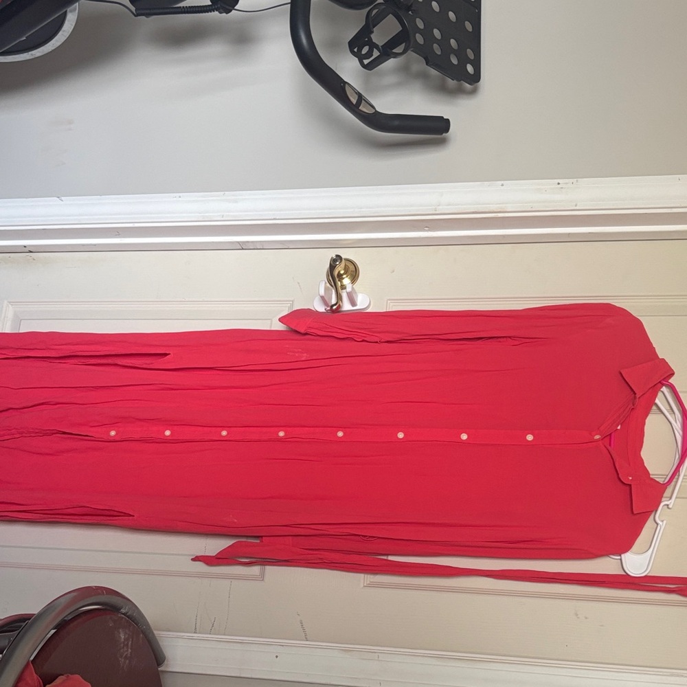 GAP Vibrant Pink Maxi Dress